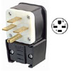 250V Flush Mount Receptacle Matching Angle Plug
