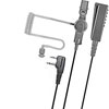 Medium Duty Lapel Microphone for Two-Wire Surveillance Kit for Midland Radios