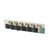 Bottom Adapter Plate, 6-SC Simplex (6 Fibers) Multimode, Beige Adapters, Phosphor-Bronze Alignment Sleeves