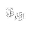 Combination Push-in Wall Clip (Pkg of 100)