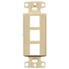 1-gang, 3-Port, Decorator Frame Plate