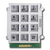 Stud Mount Alphanumeric 2 of 7 Format Output Keypad