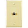 Plastic Flush Wall Plates with F-81 3/4