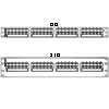 Clarity 5E Standard Density Patch Panel with Six-Port Modules