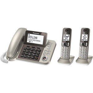 Corded Cordless Phone and Answering Machine with (2) Cordless Handsets