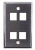 rear loading face plates, infin-e-station, face plates, hubbell face plates
