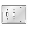 3-Gang Combination Plates Satin Stainless Wallplate