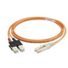 SC to LC Multimode Duplex Patch Cord, 1.6mm Jacketed Cable 3 Meter