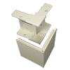 4000 Series External 90° Elbow Fitting, Ivory