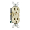 8-Hole Quickwire Push-In 15Amp 125V Grounding, Ivory (Package of 10)