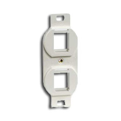 Hubbell 106 Duplex Frame - 2 Ports
