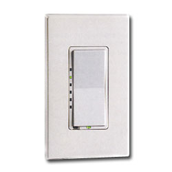Leviton DHC Powerline Rcvr Wall Switch Dimmer Light Switch with LED/2-Way Communication (Green Line)