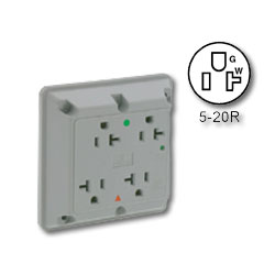 Leviton Hospital Grade/Isolated Ground Surge Protective Four-In-One 20A/125V Receptacle