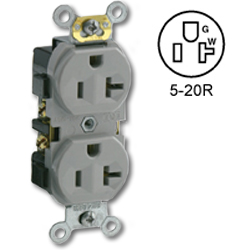 Leviton Side Wired 20A 125V Duplex Receptacle