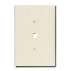 Leviton 1-Gang Phone/Cable .406 inch Diameter Hole Device Oversized Wallplate
