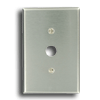1-Gang .625 Inch Hole Oversized Stainless Steel Telephone/Cable Wallplate