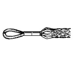 Leviton Single Weave, Flexible Rope Eye, Light Duty, Medium Length Pulling Grip 2.00-2.49