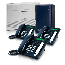Panasonic KX-TA824 Phone System Bundle with (3) KX-T7731 Speakerphones and (1) KX-TVA50 Voicemail