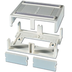 Legrand - Ortronics Series II Plastic Surface Mount Box for Four Modules (Package of 20)