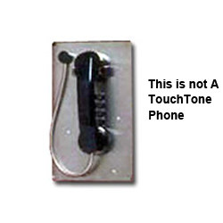 Allen Tel Single Line Pushbutton Pulse (Rotary) Dial Phone Less Housing