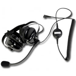 Impact Radio Accessories Platinum Series Behind the Head Double Muff Heavy Duty Noise Cancelling Headset