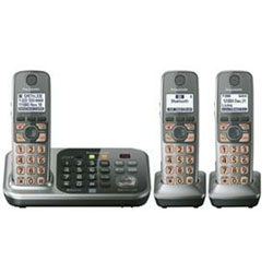 Panasonic DECT 6.0 PLUS Link-to-Cell Bluetooth Cellular Convergence Solution with 3 Handset