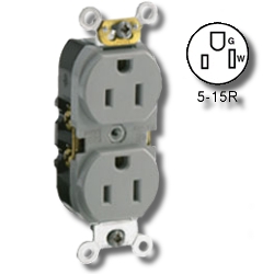 Leviton Smooth face Side wired 15A 125V Duplex Receptacle