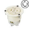 30 AMP, 277/480V, Locking Flanged Outlet with Grounding