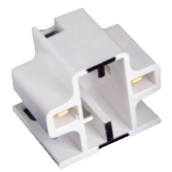 Leviton 10mm Compact Screw Down Fluorescent Lampholder for GX23 and GX23-2 Lamp Base