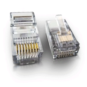 Allen Tel 4x4 Modular Plug for Handset Cords (Package of 100)