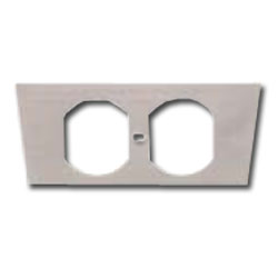 Hubbell Large Capacity Concrete Recessed Floor Box Duplex Opening Service Plate