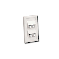 Panduit Mini-Com Classic Series Sloped Faceplate with Label and Label Cover (RoHS Compliant)