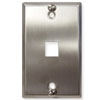 Stainless Steel Wall Plate, 1-Port