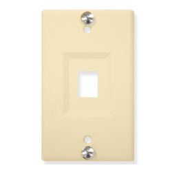 ICC 1-Port Recessed Telephone Wall Plate
