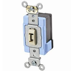 Leviton Lev-Lok 20 Amp 120/277 Volt Extra Heavy Duty Specification Grade Tamper-Resistant Key Self Grounding AC Toggle Switch