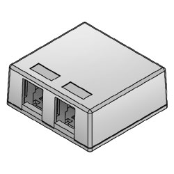 ICC Surface Mount Box 2-Port (Package of 25)