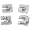 Zinc Plated Slip On Square Washer/Lock Nut, Package of 100