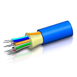 CommScope - Uniprise Plenum Single Unit Distribution Cable, 2 Fiber, Blue (1640')