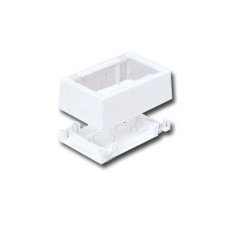 Panduit Fast-Snap Single Gang Low Voltage Surface Mount Outlet Box