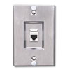 MAX Series Stainless Steel Wall Phone Faceplate with Keystone MAX Module