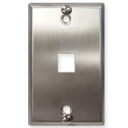 ICC Stainless Steel Wall Plate, 1-Port
