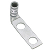 Two-hole, standard barrel with window, 90 angle tongue, #1 AWG wire, 3/8