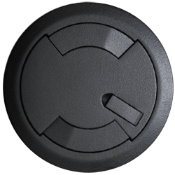 Legrand - Wiremold Tamper Resistant Evolution 8AT Series Flush Style Cover Assembly, Black