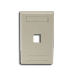 Hubbell IFP Single Gang Wall Plate - 1 Port