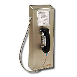 Ceeco Stainless Steel Charge-A-Call Wall Phone