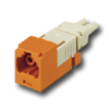 Mini-Com FJ Opti-Crimp Y-Keyed Duplex Jack Orange Module 62.5/125um