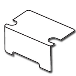 Hubbell Concealed 3-Service Floor Box Blank Plate