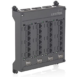 Leviton Twist and Mount Patch Panel with 24 CAT 5e Ports