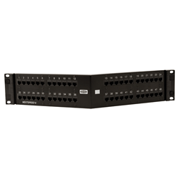 Hubbell NextSpeed Ascent Cat 6A 48-Port Angled Patch Panel
