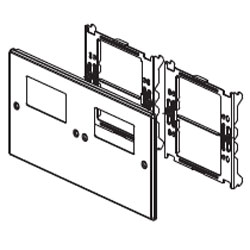 Legrand - Wiremold 6000/4000 Series Four-Gang Overlapping Cover Two Rectangular Openings